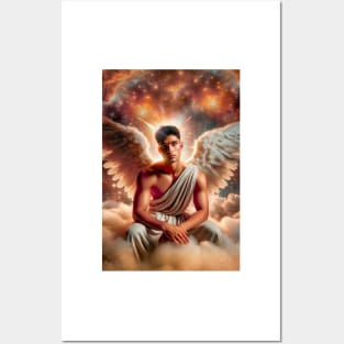 Heavenly Angel Seduction: Divine Grace Sensual Elegance 01 Posters and Art